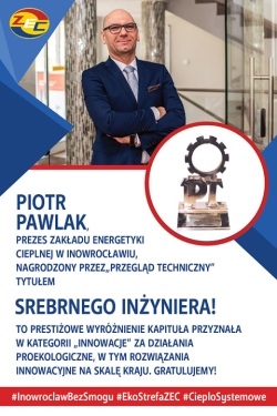 Piotr Pawlak nagrodzony tytułem Srebrny Inżynier 2019 podczas XXVI Plebiscytu Czytelników “Przeglądu Technicznego”